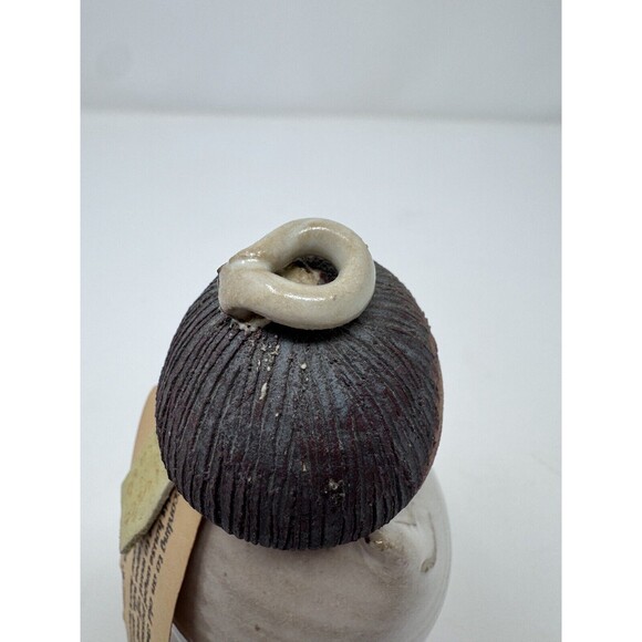 Val Knight Original Studio Stoneware Angel Figurine Native American Signed 5.5” - Picture 10 of 10